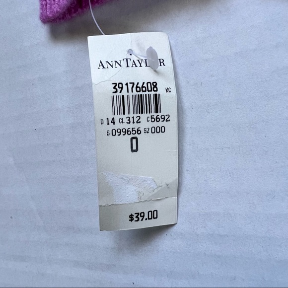 NWT Ann Taylor Gloves 100% Cashmere X’mas Gift Warm Pink Soft Knit Winter Work 0 - Picture 5 of 5